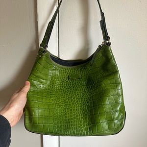 Kate Spade Vintage Green Crocodile Purse